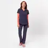 Roupa Cirúrgica para Mulheres, Estilo Outono Espesso, Roupa de Trabalho para Dentista, Uniforme de Enfermeira, Conjunto de Duas Peças, Poliéster