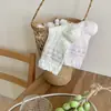 Calcetines Finos de Verano para Mujer, Caña Media con Borde de Burbujas y Encaje de Lazo, Calcetines Largos Estilo Dulce Coreano, Algodón Puro