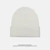 Gorro de Tricô de Inverno, Cor Sólida, Toque de Luxo, Unissex, Versátil, Gorro Quente, Gorro Protetor de Orelhas