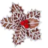 Flores de magnolia artificiales de Navidad nuevas y populares, directamente de la fábrica de origen, para comercio electrónico transfronterizo y decoraciones navideñas