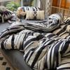 Juego de Ropa de Cama de Algodón Lavado Fresco y Sencillo de Cuatro Piezas, Estilo Princesa, Funda de Edredón para Todas las Estaciones, Sábana, Juego de Tres Piezas para Dormitorio al por Mayor