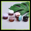 Frasco de Creme Facial Marrom 15g Frasco Refil de Creme Frasco de Creme para Olhos Pacote de Amostra Frasco de Máscara Facial Caixa Redonda de Pomada Frasco de Cola para Esmalte