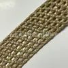 3,5-4cm Fita de Corda de Grama PP Tecida Estilo Retrô Fita Vazada Camada Única Cinto de Préllis Cinto Cinto Material para Sapato