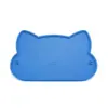 Tapete para Comida de Gato Tapete de Silicona para Comida de Mascota Impermeable Antideslizante Tapete para Alimentación de Mascotas Borde Elevado Almohadilla para Plato de Gato Grado Alimenticio