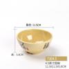 Cuchara Taza Changshoufu Plato para Salsa de Hot Pot Plástico Snack Shaxian Imitación Porcelana Melamina Vajilla Wholesale