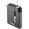YH026A isqueiro convencional de dez peças com chama aberta, estojo para cigarro, substituição única, integração automática de fumaça e fogos de artifício