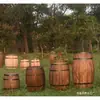 Adornos de Barril Accesorios de Boda Cerveza Vino Tinto Exposición Barril de Vino Bar Madera Maciza Decoración de Mansión Barril de Vino de Roble