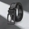 Cinturón de Cuero Genuino con Hebilla de Pasador, Moda Masculina Transfronteriza para Jóvenes y Adultos de Mediana Edad, Cinturón Casual de Negocios Versátil, Cinturón de Cuero para Pantalones al por Mayor