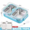 Caixa de almoço de aço inoxidável 316L, evita a mistura de sabores, segura para micro-ondas, adequada para trabalhadores de escritório, hermética e portátil, ideal para dormitórios estudantis