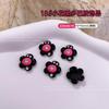 Joias de liga para unhas cor dopamina adesivo estrela de cinco pontas estrela do amor flor diamante acessórios decorações de unhas