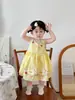 Falda de Niña Verano Algodón Puro Vestido Princesa 2025 Nuevo Estilo Vestido Chaleco para Niña Bebé Vestido Elegante para Bebé