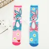 Calcetines de Dibujos Animados Estéreo Infantiles de Cachorro con Orejas de Felpa, Calcetines Lindos de Media Pantorrilla para Uso Diario Casual de Algodón