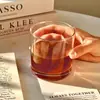Taza de Vidrio Clásica Minimalista de Fondo Grueso, Taza de Café, Taza para Latte Americano Helado, Taza Blanca Australiana, Vaso de Agua para el Hogar