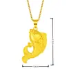Pingente de Peixe Dourado 3D Imitação de Carpa Dourada Vietnamita da Moda, Novo Pingente de Sereia, Pingente de Peixe Dourado Saltando