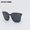 Gafas de Sol Estilo Europeo y Americano de Moda de Jamie con Lentes Oceánicos de una Sola Pieza Modernos y Únicos, Gafas Coloridas de Montura Grande para Celebridades de Internet