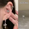 Controle Azul! Unhas de Osso da Orelha Frescas, Doces e da Moda, Brilhantes Brincos Personalizados de Aço Titânio Borboleta para Mulheres, Piercing de Orelha, Unhas Cochleares