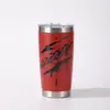 Copo de Carro Criativo Novo Transfronteiriço 20oz Aço Inoxidável 304 a Vácuo Copo Térmico Padrão Graffiti Camada Dupla Copo de Gelo