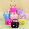 Bolsa de Mão Infantil, Pequena Bolsa de Ombro, Bolsa de Ombro de Silicone, Bolsa Pequena de Desenho Animado para Crianças Pequenas, Estilo Fragrante, Bolsa de Losango