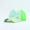 Nuevo Estilo Gorra de Béisbol Vintage con Graffiti Tie-Dye para Mujer Moda Primavera y Verano Marca de Tendencia Ins Gorra de Pico de Pato