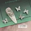 Pedras de Strass para Unhas Artísticas Borboleta de Metal 3D da Moda, Acessórios de Unha Mini Usáveis Minimalistas de Luxo Leve, Atacado do Fabricante