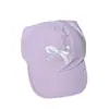 Gorra Bordada de Pato con Lazo y Cola de Caballo para Niños, Elegante Sombrero de Protección Solar para Niños y Niñas