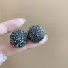 Estilo Pintura al Óleo Jardín de Monet Pendientes de Flor de Amor Perla Pendientes de Temperamento de Moda Lujo Ligero Pendientes de Gama Alta Venta al por Mayor