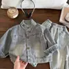 Chaqueta de Mezclilla de Otoño para Niños 2026 Nuevo Estilo Ropa Coreana de Primavera y Otoño para Bebés Chaqueta Versátil Elegante para Niños