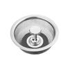 Colador de Fregadero de Cocina Pantalla Filtro Fregadero de Lavabo para Verduras Tapón de Fuga Grande Universal Acero Inoxidable Filtro de Rebote