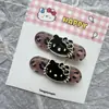 Moda Coreana Gatinho Oval Grampo de Cabelo Estilo Ins Presilha Bico de Pato Versátil de Alta Qualidade Desenho Animado Franja Clipe Lateral