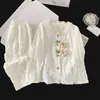 Pijama para niñas, colección primavera y otoño, algodón con estampado de nubes, manga larga, tela fina, nuevo estilo 2026, ropa cómoda popular para niñas mayores