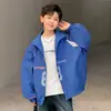 Chaqueta para niño, estilo primavera y otoño, nuevo modelo 2026, ropa para niños grandes, elegante y genial, cortavientos casual, sudadera con capucha de otoño