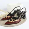 Zapatos de Tacón Alto con Estampado de Leopardo Burdeos, Patchwork, Espalda Descubierta, Gran Tamaño, Comercio Exterior Transfronterizo Europeo y Americano, Sandalias de Tacón Grueso, Zapatos Individuales