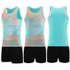 Nuevo Traje de Atletismo para Mujer Chaleco de Entrenamiento Shorts Correr Maratón Secado Rápido Examen Físico Uniforme de Equipo Deportivo de Competición