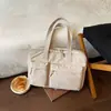 2026 Nova Bolsa de Viagem de Grande Capacidade Casual Leve Bolsa para Fitness Feminina Simples de Lona Bolsa Tote de Ombro Único Sob o Braço