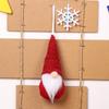 Nuevas decoraciones navideñas transfronterizas Colgante pequeño de punto de Navidad Árbol de Navidad Muñeco anciano sin rostro Colgante pequeño colgante