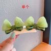 Grampo lateral fofo grampo de cabelo estéreo arco orelha de coelho pano completo sem ferimentos no cabelo acessórios para cabelo infantil grampo bico de pato para bebê