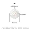 Plata de Ley S925 Plata Lisa Geométrico Asimétrico Textura de Martillo Separados Cuentas Cuentas de Plata Pulsera de Cristal DIY Accesorios de Pulsera
