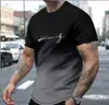 Camiseta Masculina Plus Size Y2 da Temu Estampa Digital 3D Casual Esportiva Gola Redonda Manga Curta