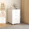 Armario de Almacenamiento tipo Cajón para el Hogar Haiermer Armario con Cubo de Hierro Extraíble Mesita de Noche de Acero tipo Sandwich Armario de Almacenamiento de Hierro