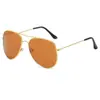 3026 película a color Marco Grande gafas de sol de sapo para hombre y mujer conductor de conducción gafas de sol de metal fabricantes al por mayor
