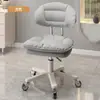 Silla de Bar Moderna Simple Taburete de Recepción Taburete de Belleza Taburete con Ruedas al por Mayor Silla con Respaldo Elevable Silla de Manicura