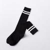 Calcetines de pierna corta JK dos rayas blanco negro estilo universitario para niñas calcetines deportivos Joker dos usos calcetines de canalé al por mayor Zhuji