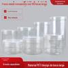 Atacado Transparente de Plástico com Estoque do Fabricante, Pacote com 100 Potes Redondos de Grau Alimentício para Grãos e Frutas Secas, Potes Selados