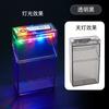 Suministro Transfronterizo de Luces de Colores Transparentes, Cajas de Cigarrillos Completas, Encendedores Recargables, Accesorios para Fumar Multifuncionales de Doble Uso, Comercio Exterior