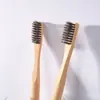 Hotel Alojamiento Familiar Bambú Alta Calidad Cerdas Suaves Cepillo de Dientes No Desechable Tubo de Bambú Regalo Viaje Grabado en Madera Logo