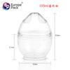 Copo Descartável Transparente Criativo Formato de Ovo com Chifre para Sobremesa, Mousse, Sorvete - 65ml