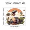 Fanqi fun-f115 dinossauro pintado em desenho animado quarto infantil creche decoração de parede comercial adesivos de parede atacado