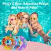 Flotador inflable personalizado para niños con diseños de dinosaurios de dibujos animados, sirenas y piratas, engrosado para jugar en el agua al aire libre