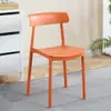 Respaldo de Silla de Restaurante Taburete Blanco de Escritorio Silla de Comedor Hogar Plástico Comer Ocio Simple Comercial Nórdico Oficina