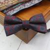 Pajarita personalizada para hombre, estilo coreano, informal, para novio, boda, mujer, padrino, boda, escenario, vino tinto